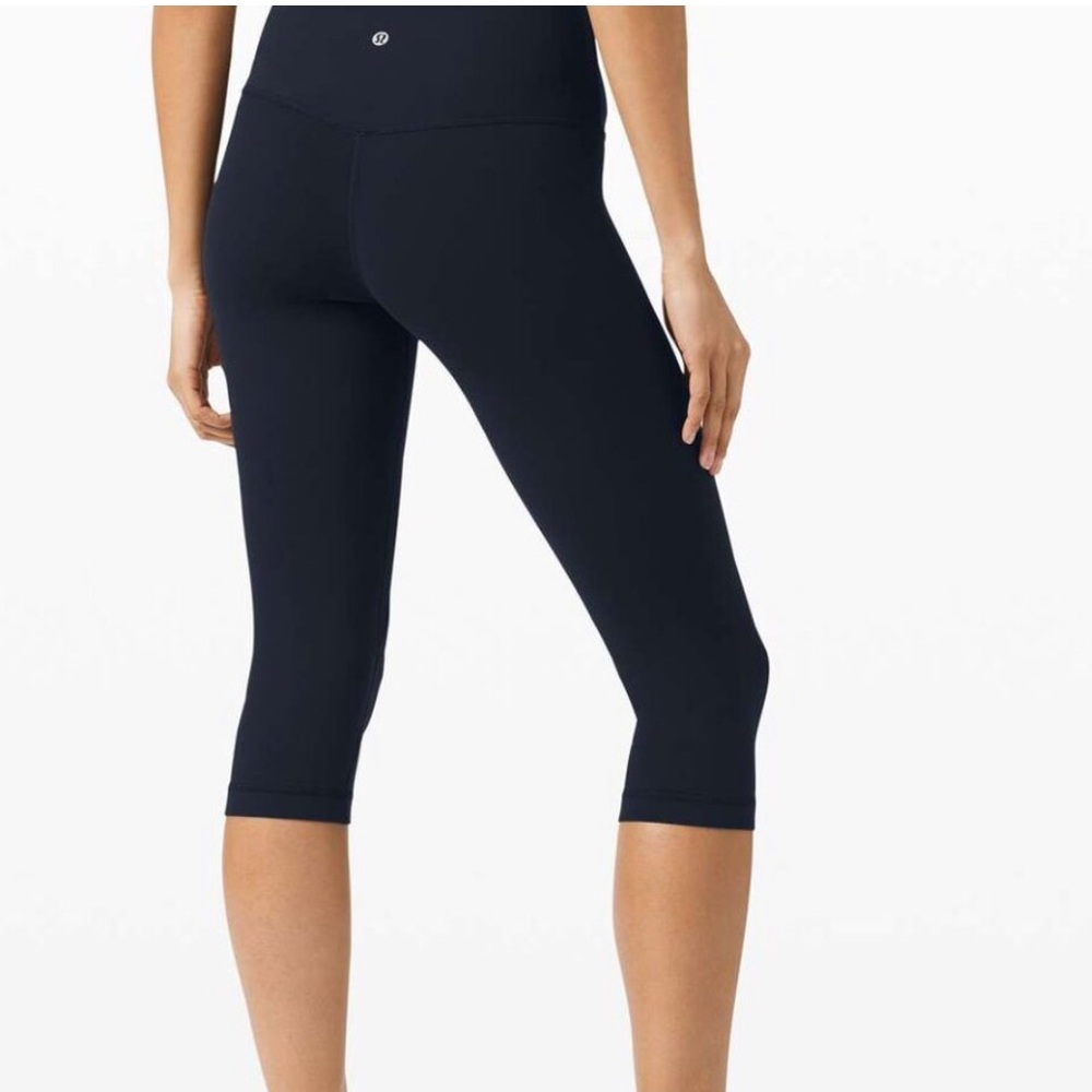 Lululemon Wunder Under Crop Leggings Deep Indigo